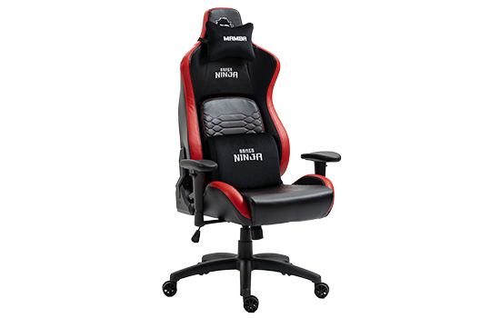 Cadeira Gamer Ninja Mamba, Preto e vermelho